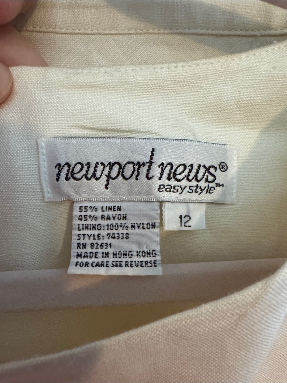 Vintage Newport News Two-Piece Dress with Pink Floral Embroidery - Picture 2 of 9